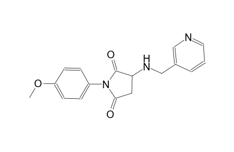 1-(4-methoxyphenyl)-3-[(3-pyridinylmethyl)amino]-2,5-pyrrolidinedione