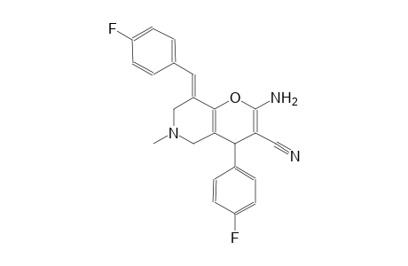 4H-pyrano[3,2-c]pyridine-3-carbonitrile, 2-amino-4-(4-fluorophenyl)-8-[(4-fluorophenyl)methylene]-5,6,7,8-tetrahydro-6-methyl-, (8E)-