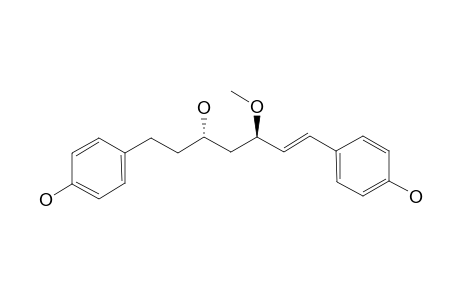 (3-S,5-R)-3-HYDROXY-5-METHOXY-1,7-BIS-(4-HYDROXYPHENYL)-6-E-HEPTENE