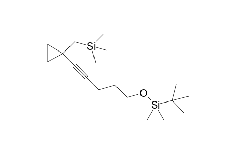 tert-Butyldimethyl(5-(1-((trimethylsilyl)methyl)cyclopropyl)pent-4-ynyloxy)silane