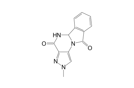 2-Methyl-5,5a-dihydro-2H-pyrazolo[3',4':5,6]pyrimido[2,1-a]isoindole-4,10-dione