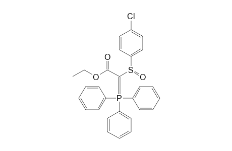 2-(4-Chlorophenyl)sulfinyl-2-triphenylphosphoranylidene-acetic acid ethyl ester