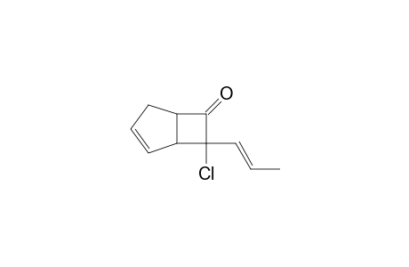 Bicyclo[3.2.0]hept-2-en-6-one, 7-chloro-7-(1-propenyl)-, (1.alpha.,5.alpha.,7.alpha.)-