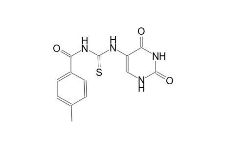 thiourea, N-(4-methylbenzoyl)-N'-(1,2,3,4-tetrahydro-2,4-dioxo-5-pyrimidinyl)-