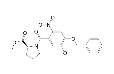 Methyl (2S)-N-(4-Benzyloxy-5-methoxy-2-nitrobenzoyl)pyrrolidine-2-carboxylate