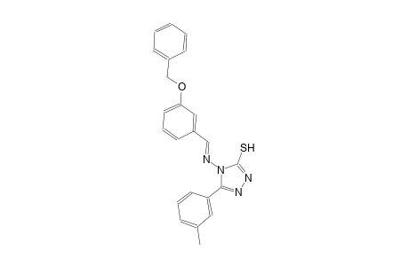 4-({(E)-[3-(benzyloxy)phenyl]methylidene}amino)-5-(3-methylphenyl)-4H-1,2,4-triazole-3-thiol