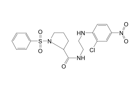 1-(benzenesulfonyl)-N-[2-(2-chloro-4-nitro-anilino)ethyl]pyrrolidine-2-carboxamide