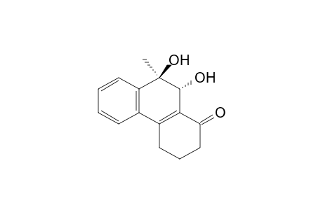 1(2H)-Phenanthrenone, 3,4,9,10-tetrahydro-9,10-dihydroxy-9-methyl-, cis-