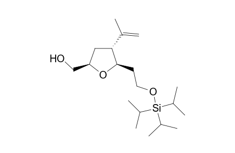 (R*,R*,R*)-2-[2-[[Tris(methylethyl)silyl]oxy]ethyl]-3-(methylethenyl)-5-(hydroxymethyl)-2,3,4,5-hydroxyfuran