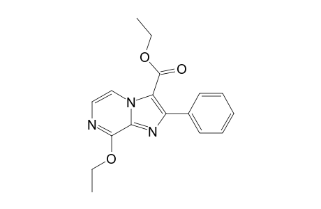 8-ETHOXY-3-ETHOXYCARBONYL-2-PHENYLIMIDAZO-[1,2-A]-PYRAZINE