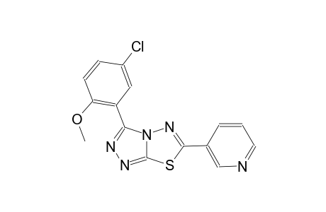 [1,2,4]triazolo[3,4-b][1,3,4]thiadiazole, 3-(5-chloro-2-methoxyphenyl)-6-(3-pyridinyl)-