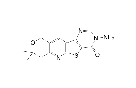 8H-Pyrano[3'',4'':5',6']pyrido[3',2':4,5]thieno[3,2-d]pyrimidin-4(3H)-one, 7,10-dihydro-3-amino-8,8-dimethyl-