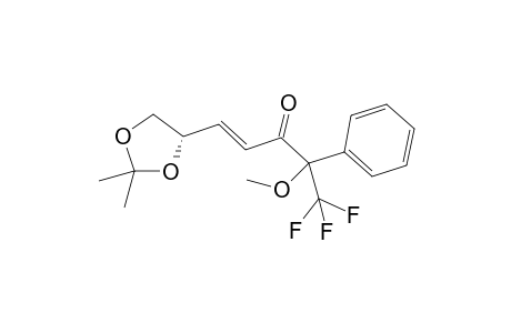 [2S,5(4S),(E)]-1,1,1-Trifluoro-2-methoxy-5-(2,2-dimethyl-1,3-dioxolan-4-yl)-2-phenyl-4-penten-3-one