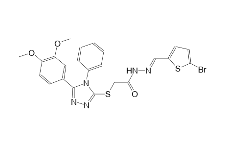 N'-[(E)-(5-bromo-2-thienyl)methylidene]-2-{[5-(3,4-dimethoxyphenyl)-4-phenyl-4H-1,2,4-triazol-3-yl]sulfanyl}acetohydrazide