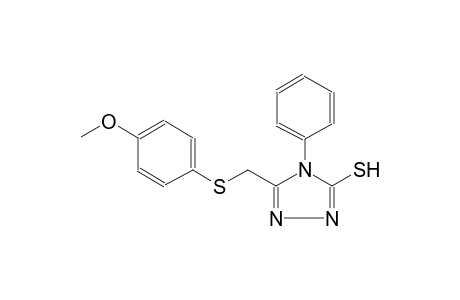 3-[(4-methoxyphenyl)sulfanylmethyl]-4-phenyl-1H-1,2,4-triazole-5-thione