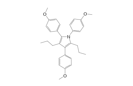 1,2,4-Tris(4-methoxyphenyl)-3,5-dipropyl-1H-pyrrole