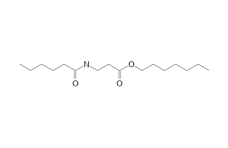 .beta.-Alanine, N-caproyl-, heptyl ester