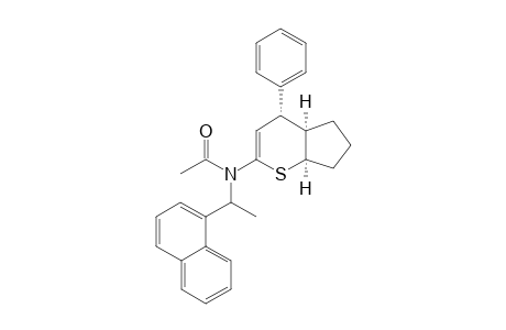 N-((S)-1-Naphthalen-1-yl-ethyl)-N-((4R,4aR,7aR)-4-phenyl-4,4a,5,6,7,7a-hexahydro-cyclopenta[b]thiopyran-2-yl)-acetamide