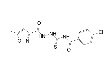 N4-(4-Chlorobenzoyl)-N1-(5-methylisoxazol-3-formyl)thiosemicarbazide