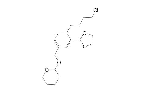 2-[4-(4-chlorobutyl)-3-(1,3-dioxolan-2-yl)benzyl]oxytetrahydropyran