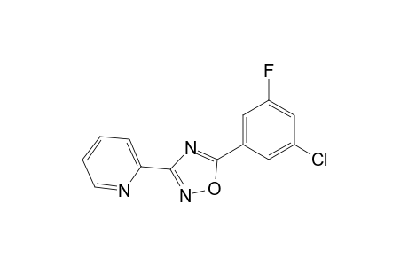 3-(2-Pyridyl)-5-(3-chloro-5-fluorophenyl)-1,2,4-oxadiazole