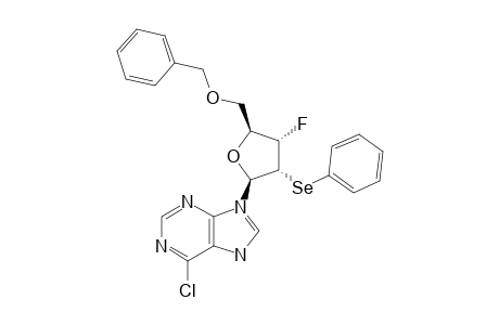 9-(5-O-BENZYL-2,3-DIDEOXY-3-FLUORO-2-PHENYLSELENYL-BETA-D-RIBOFURANOSYL)-6-CHLOROPURINE
