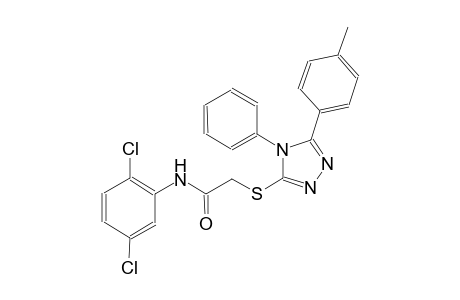 N-(2,5-dichlorophenyl)-2-{[5-(4-methylphenyl)-4-phenyl-4H-1,2,4-triazol-3-yl]sulfanyl}acetamide