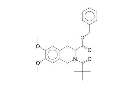 2-(2,2-Dimethyl-propionyl)-6,7-dimethoxy-1,2,3,4-tetrahydroisoquinoline-3-carboxylic acid, benzyl ester