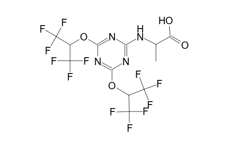 N-{4,6-bis[2,2,2-trifluoro-1-(trifluoromethyl)ethoxy]-1,3,5-triazin-2-yl}alanine