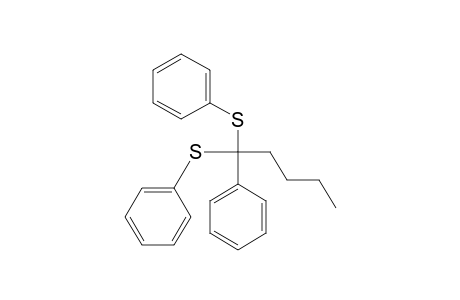 Benzene, 1,1'-[(1-phenylpentylidene)bis(thio)]bis-