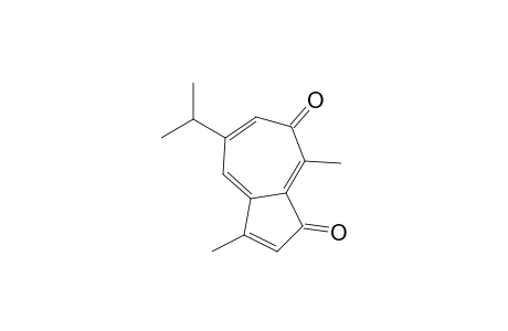 1,7-Azulenedione, 3,8-dimethyl-5-(1-methylethyl)-