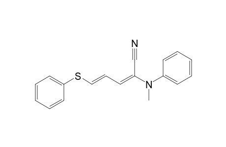 (2E,4E)-2-(N-methylanilino)-5-(phenylthio)penta-2,4-dienenitrile