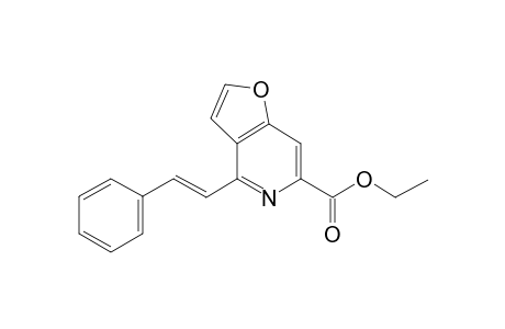 4-[(E)-2-phenylvinyl]furo[2,3-d]pyridine-6-carboxylic acid ethyl ester