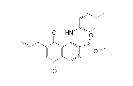 6-Allyl-(4-methylphenylamino)-3-(ethoxycarbonyl)-5,8-isoquinolinequinone