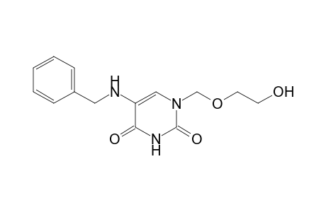 1-(2'-Hydroxyethoxymethyl)-5-(benzylamino)uracil