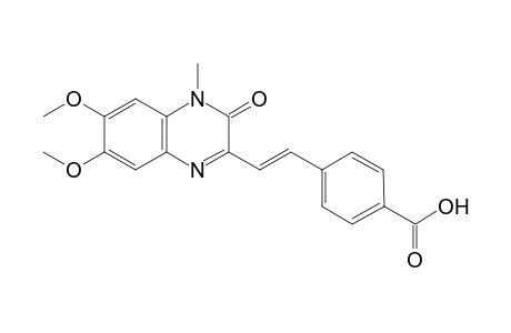 6,7-Dimethoxy-1-methyl-3-(p-carboxyphenylvinyl)-2(1H)-quinoxalinone