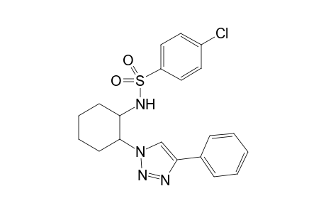 4-chloro-N-[2-(4-phenyl-1H-1,2,3-triazol-1-yl)cyclohexyl]Benzenesulfonamide