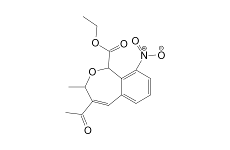 Ethyl 4-Acetyl-1,3-dihydro-3-methyl-9-nitro-2-benzoxepine-1-carboxylate