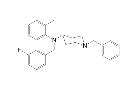 1-Benzyl-N-(3-fluorobenzyl)-N-(2-methylphenyl)piperidin-4-amine