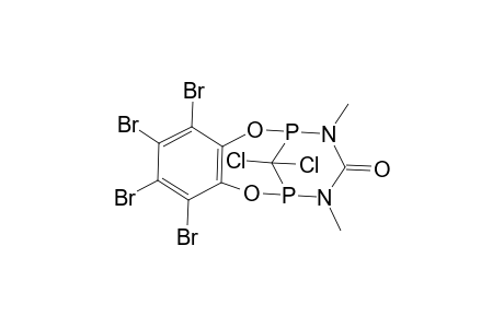 4,5,6,7-Tetrabromo-14,14-dichloro-11,13-dimethyl-2,9-dioxa-11,13-diaza-1,10-diphospha-tricyclo[8.3.1.0(3,8)]tetradeca-3(8),4,6-trien-12-one
