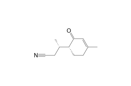 3-Cyclohexene-1-propanenitrile, .beta.,4-dimethyl-2-oxo-, (R*,S*)-