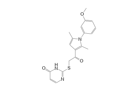 4(3H)-pyrimidinone, 2-[[2-[1-(3-methoxyphenyl)-2,5-dimethyl-1H-pyrrol-3-yl]-2-oxoethyl]thio]-
