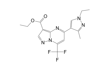 ethyl 5-(1-ethyl-3-methyl-1H-pyrazol-4-yl)-7-(trifluoromethyl)pyrazolo[1,5-a]pyrimidine-3-carboxylate