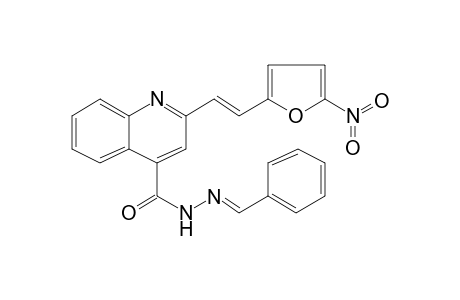 2-[(E)-2-(5-Nitro-2-furyl)ethenyl]-N'-[(E)-phenylmethylidene]-4-quinolinecarbohydrazide