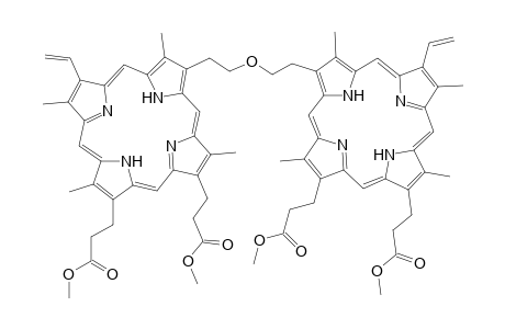 21H,23H-Porphine-2,18-dipropanoic acid, (oxydiethylidene)bis[ethenyl-3,17,?,?-tetramethyl-, dimethyl ester