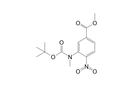 3-[methyl-[(2-methylpropan-2-yl)oxy-oxomethyl]amino]-4-nitrobenzoic acid methyl ester