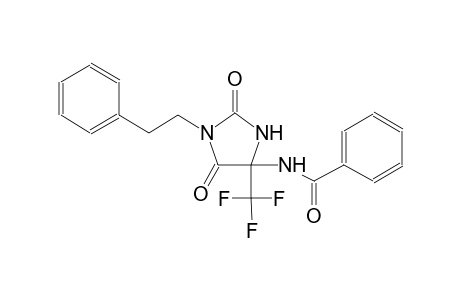 N-[2,5-dioxo-1-(2-phenylethyl)-4-(trifluoromethyl)-4-imidazolidinyl]benzamide