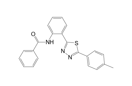 N-[2-[5-(p-tolyl)-1,3,4-thiadiazol-2-yl]phenyl]benzamide