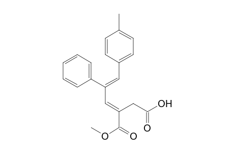 1-Methyl hydrogen 2-[3-(4-methylphenyl)-2-phenylprop-2-enylidene]succinate