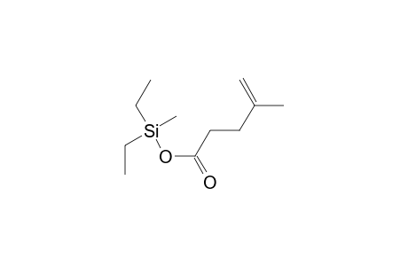 4-Pentenoic acid, 4-methyl-, diethylmethylsilyl ester